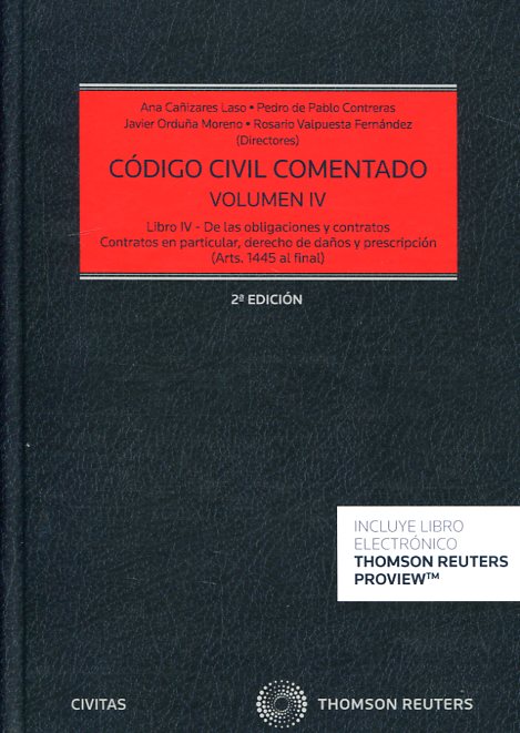 Código Civil comentado. 9788490994078