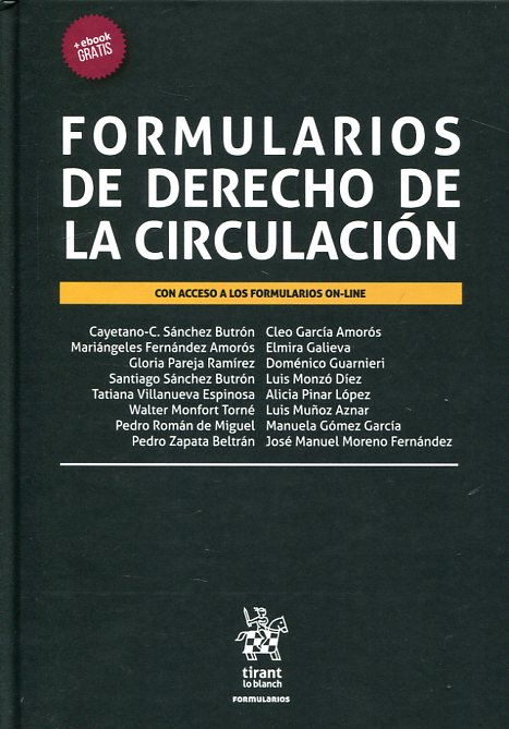 Formularios de Derecho de la circulación. 9788491199007
