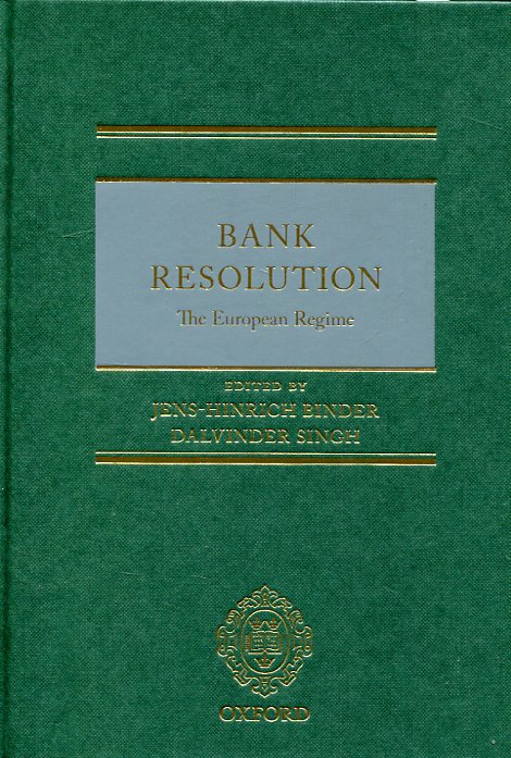 Bank resolution . 9780198754411