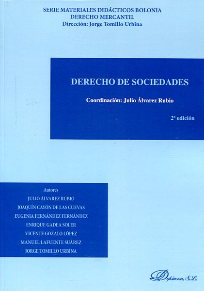 Derecho de sociedades. 9788490858998