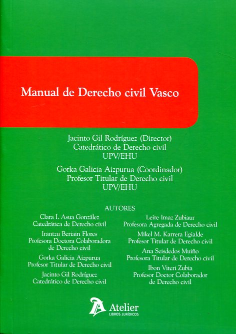 Manual de Derecho civil vasco. 9788416652242