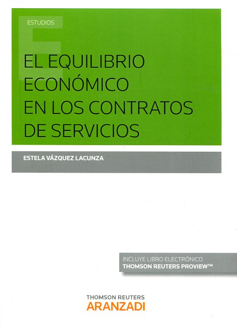 El equilibrio económico en los contratos de servicios. 9788491353225