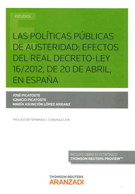 Las políticas públicas de austeridad. 9788491352945