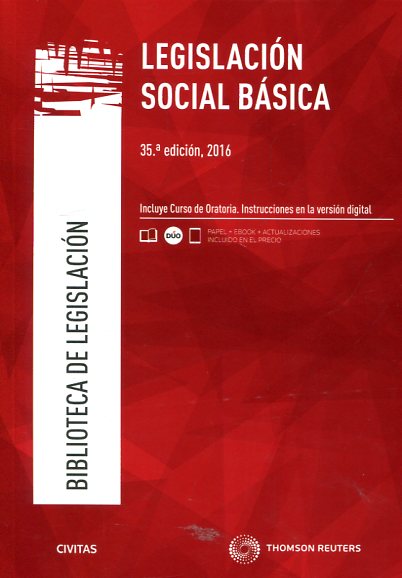 Legislación social básica. 9788491357704