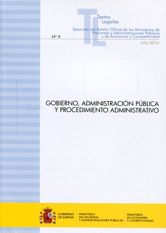 Gobierno, administración pública y procedimiento administrativo. 9788447608331