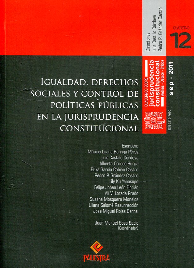 Igualdad, derechos sociales y control de políticas públicas en la jurisprudencia constitucional. 101011215