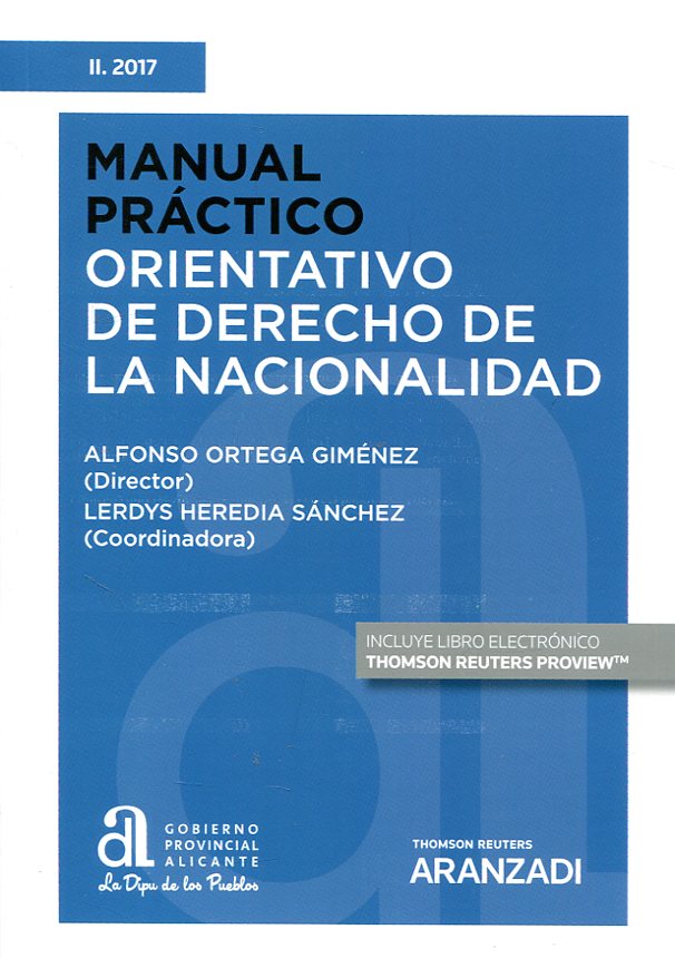 Manual práctico orientativo de Derecho de la nacionalidad. 9788491353959