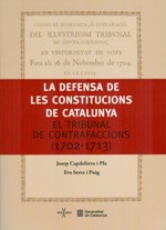 La defensa de les Constitucions de Catalunya. 9788439392033