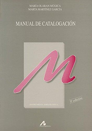 Manual de Catalogación. 9788476353158
