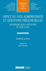 Office du juge administratif et questions préjudicielles. 9782275057552