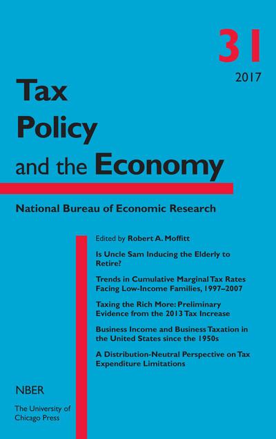 Tax policy and the Economy, Nº 31, 2017. 9780226539270