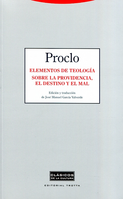 Elementos de teología sobre la providencia, el destino y el mal. 9788498796735