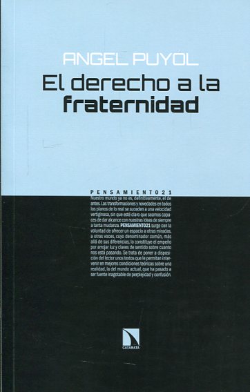 El derecho a la fraternidad. 9788490972700