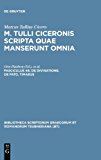 M. Tulli Ciceronis Scripta quae manserunt omnia