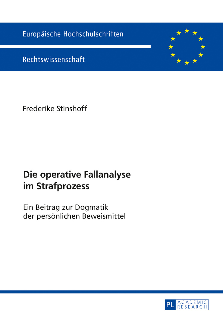 Die operative fallanalyse im strafprozess