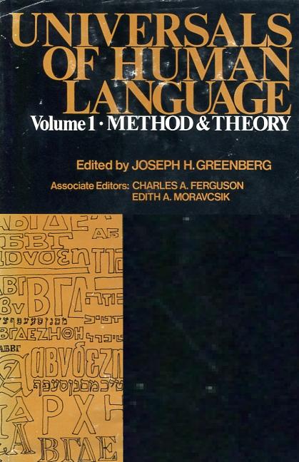 Universals of human language. Vol. 1: . 9780804709651