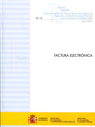 Factura electrónica. 9788447608546