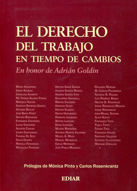 El Derecho del trabajo en tiempo de cambios. 9789505743605