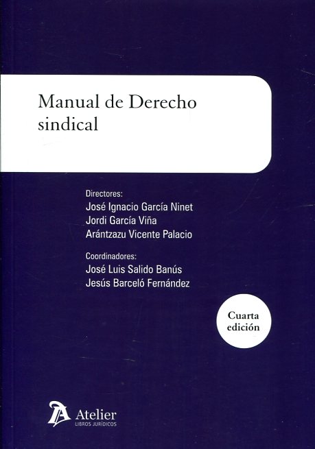 Manual de Derecho sindical