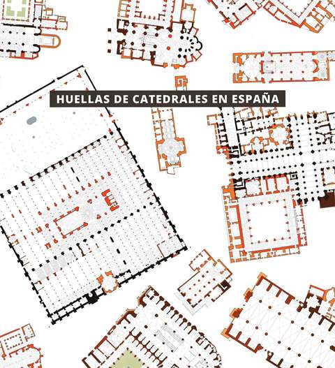 Huellas de catedrales en España