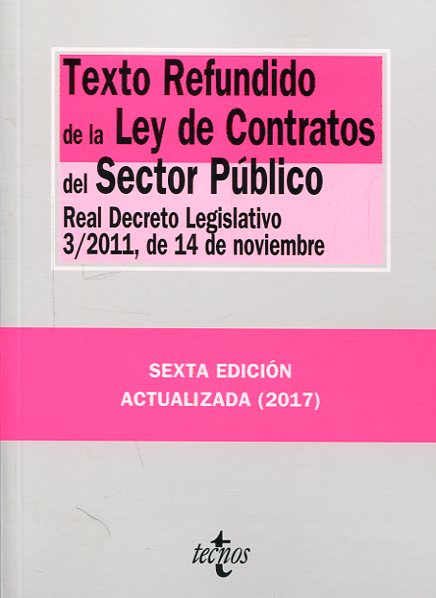 Texto refundido de la Ley de Contratos del Sector Público