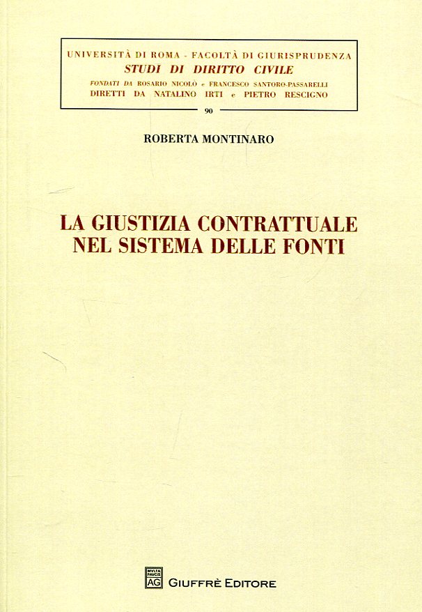 La giustizia contrattuale nel sistema delle fonti