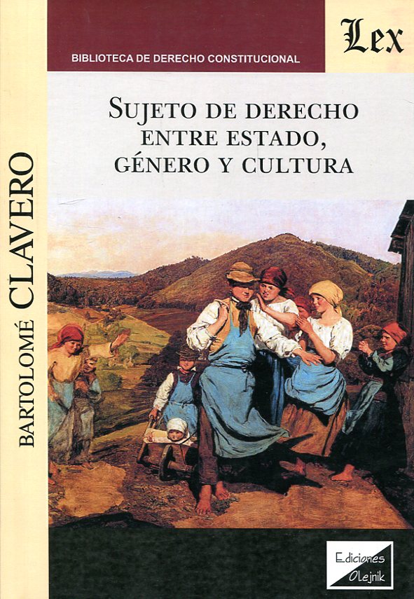 Sujeto de Derecho entre Estado, género y cultura