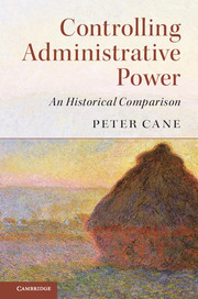 Controlling administrative power. 9781316601501