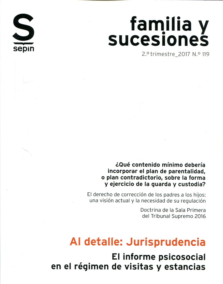 El informe psicosocial en el régimen de visitas y estancias. 9788417009274