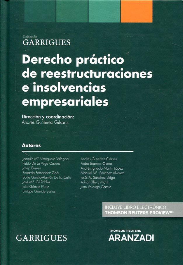 Derecho práctico de reestructuraciones e insolvencias empresariales