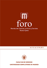 Foro. Revista de Ciencias Jurídicas y Sociales. Nueva Época; Vol. 19. Núm 1 / 2016