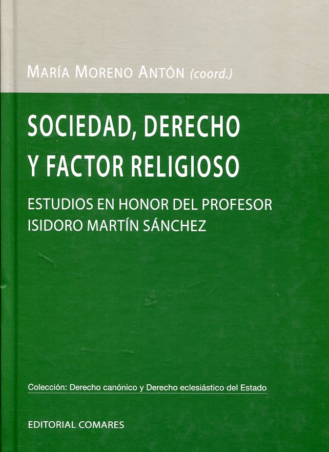 Sociedad, Derecho y factor religioso. 9788490455296