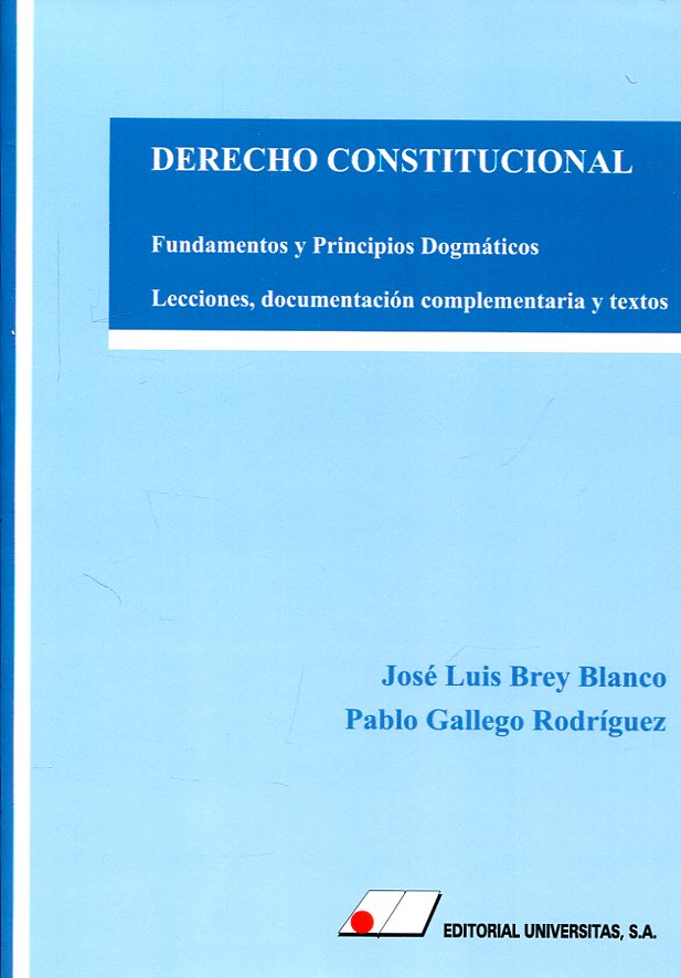 Derecho constitucional. 9788479914776