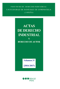 Actas de Derecho Industrial y Derecho de Autor. 9788491233190