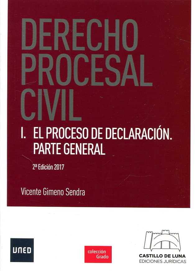 loco Alfombra algun lado Libro: Derecho procesal civil - 9788494508844 - Gimeno Sendra, Vicente - ·  Marcial Pons Librero