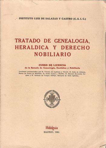 Tratado de genealogía, heráldica y Derecho nobiliario. 100711887