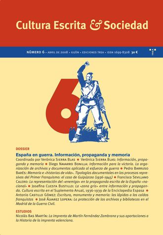 Revista Cultura Escrita y Sociedad, Nº 6, año 2008
