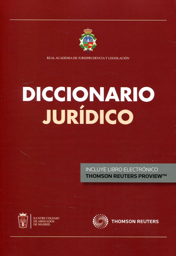 Diccionario jurídico. 9788491772996
