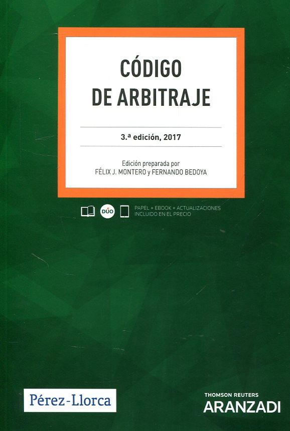 Código de Arbitraje. 9788491350507