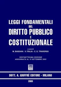 Leggi fondamentali del Diritto pubblico e costituzionale. 9788814105012