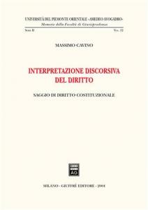 Interpretazione discorsiva del Diritto. 9788814111150