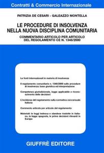 Le procedure di insolvenza nella nuova disciplina comunitaria