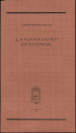 ¿Qué podemos aprender hoy de Góngora?. 9788494672415