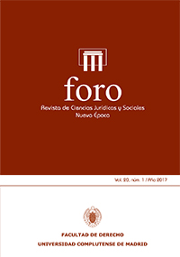 Foro. Revista de Ciencias Jurídicas y Sociales. Nueva Época; Vol. 20. Núm 1 / 2017. 101015596