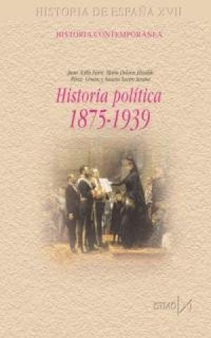 Historia política 1875-1939. 9788470903205