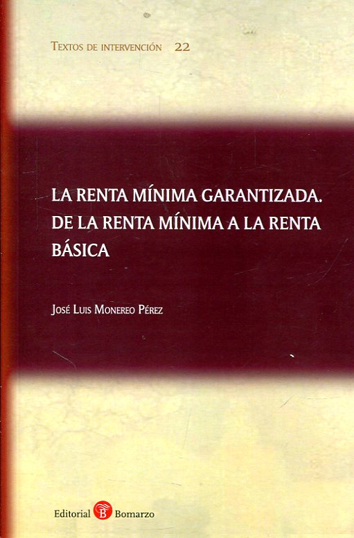 La renta mínima garantizada. 9788417310387