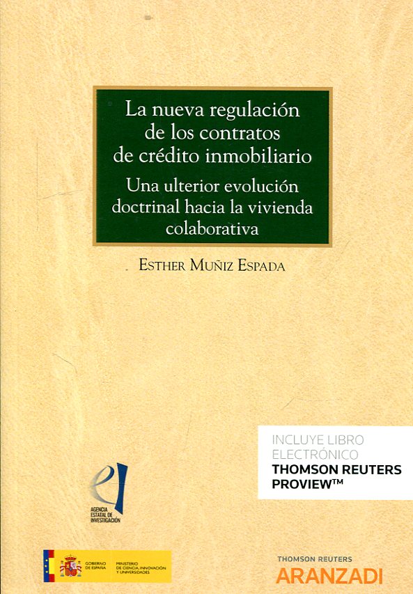 La nueva regulación de los contratos de crédito inmobiliario. 9788491976080