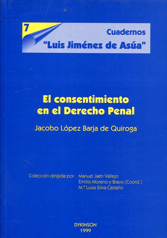 El consentimiento en el Derecho penal