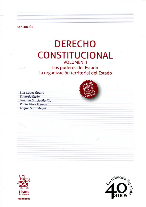 Derecho constitucional. 9788491907343
