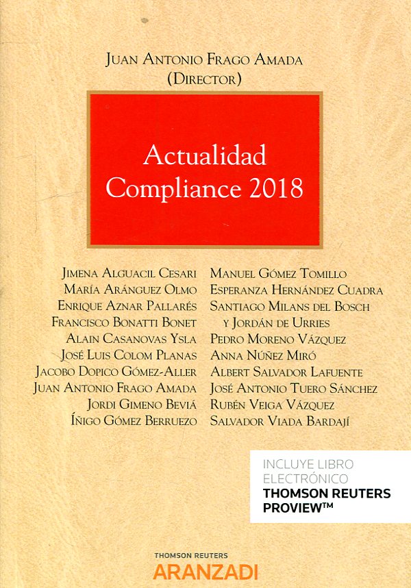 Actualidad Compliance 2018. 9788491975496